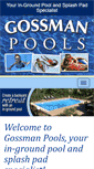 Mobile Screenshot of gossmanpools.com